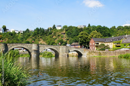 Alte Lahnbr  cke in Runkel