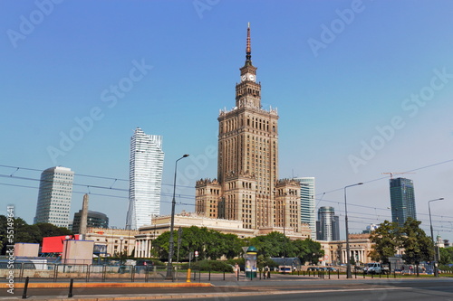 Warschau Stadtsilhouette