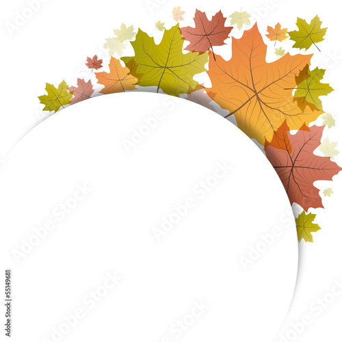 Vector autumnal background