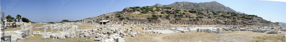 Panoramic Temple of Aphrodite, Knidos, Datca, Mugla, Turkey