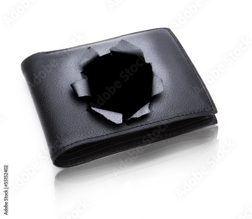 Loch im Geldbeutel