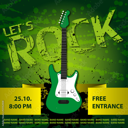 Rock Flyer Vektor Illustration