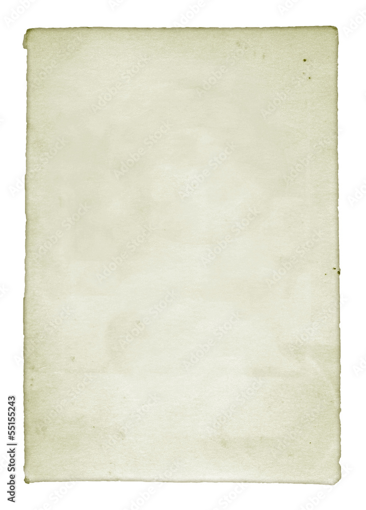 Isolated Old White Paper