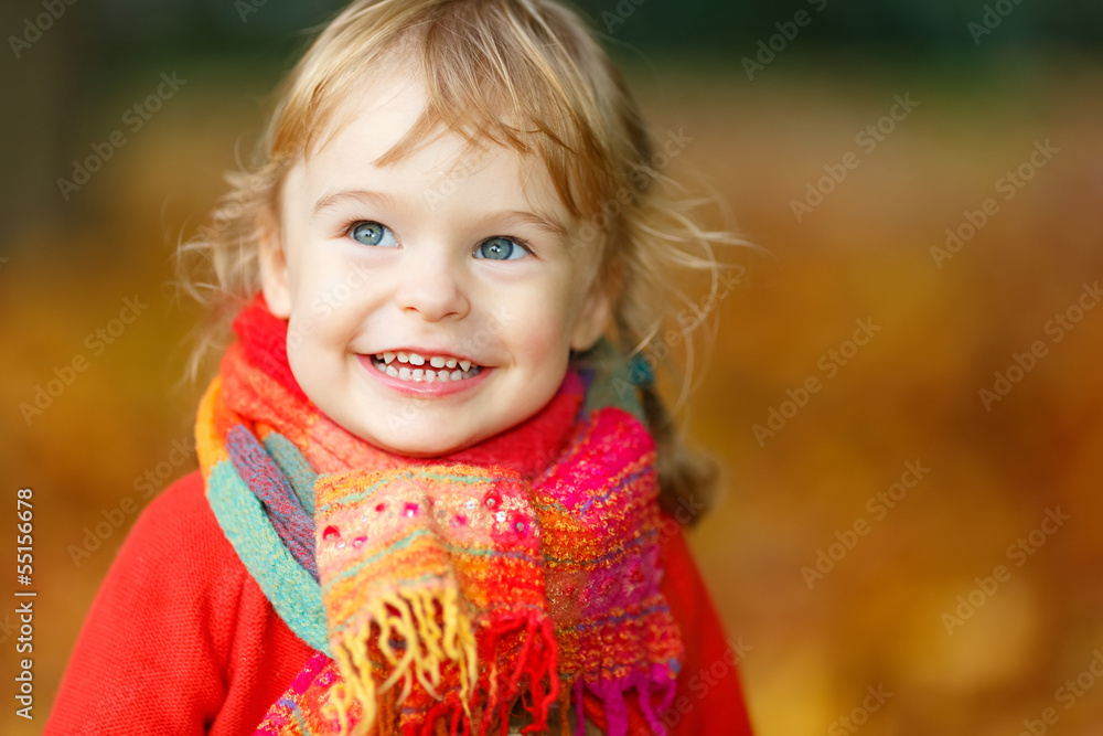 Little girl in the park Little girl in the park