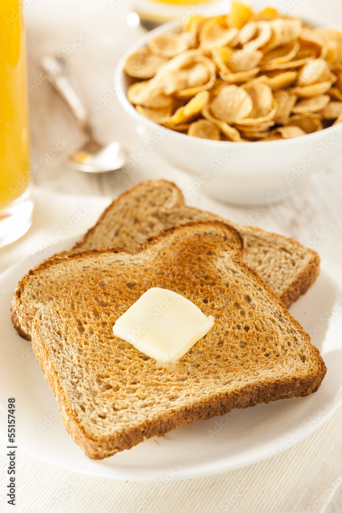 Whole Wheat Buttered Toast Whole Wheat Buttered Toast