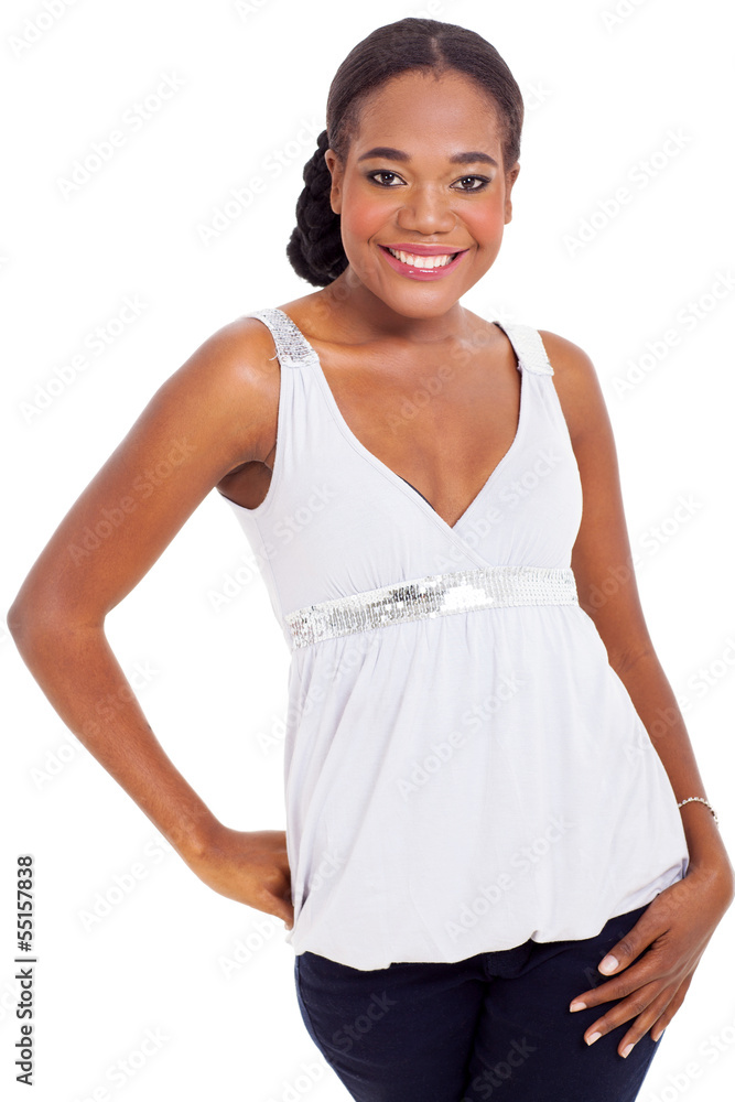 african woman in casual clothes african woman in casual clothes