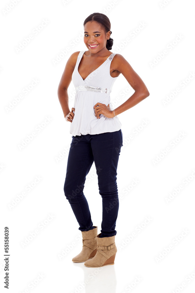 Fototapeta premium attractive African American woman