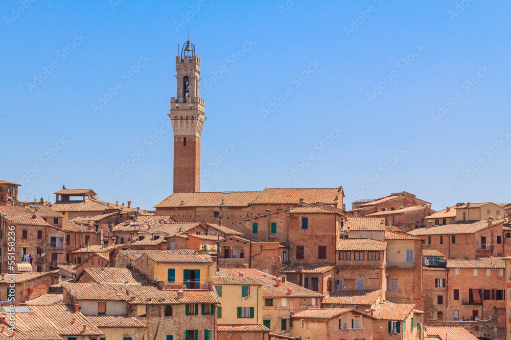 Cityscape of Siena