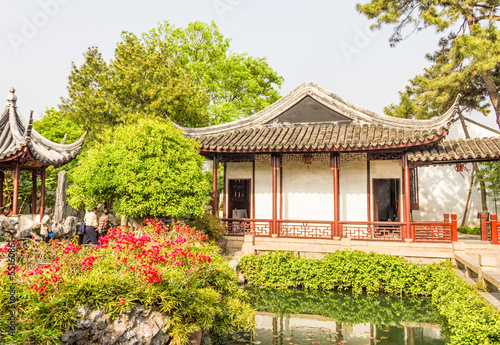 Classical Chinese garden in Shanghai, China