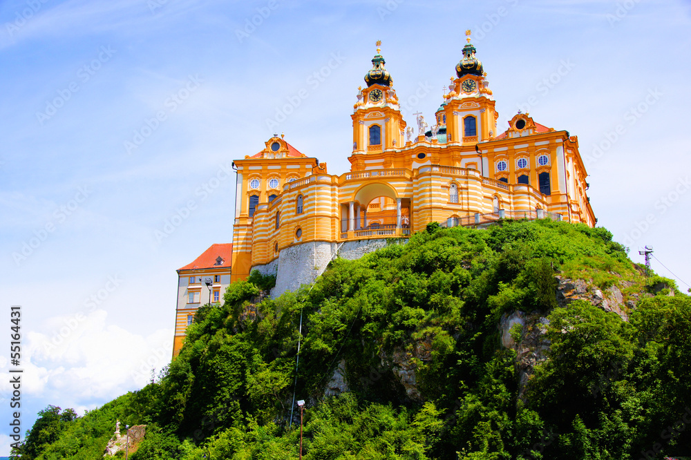 View of the historic Melk Abbey, Austria