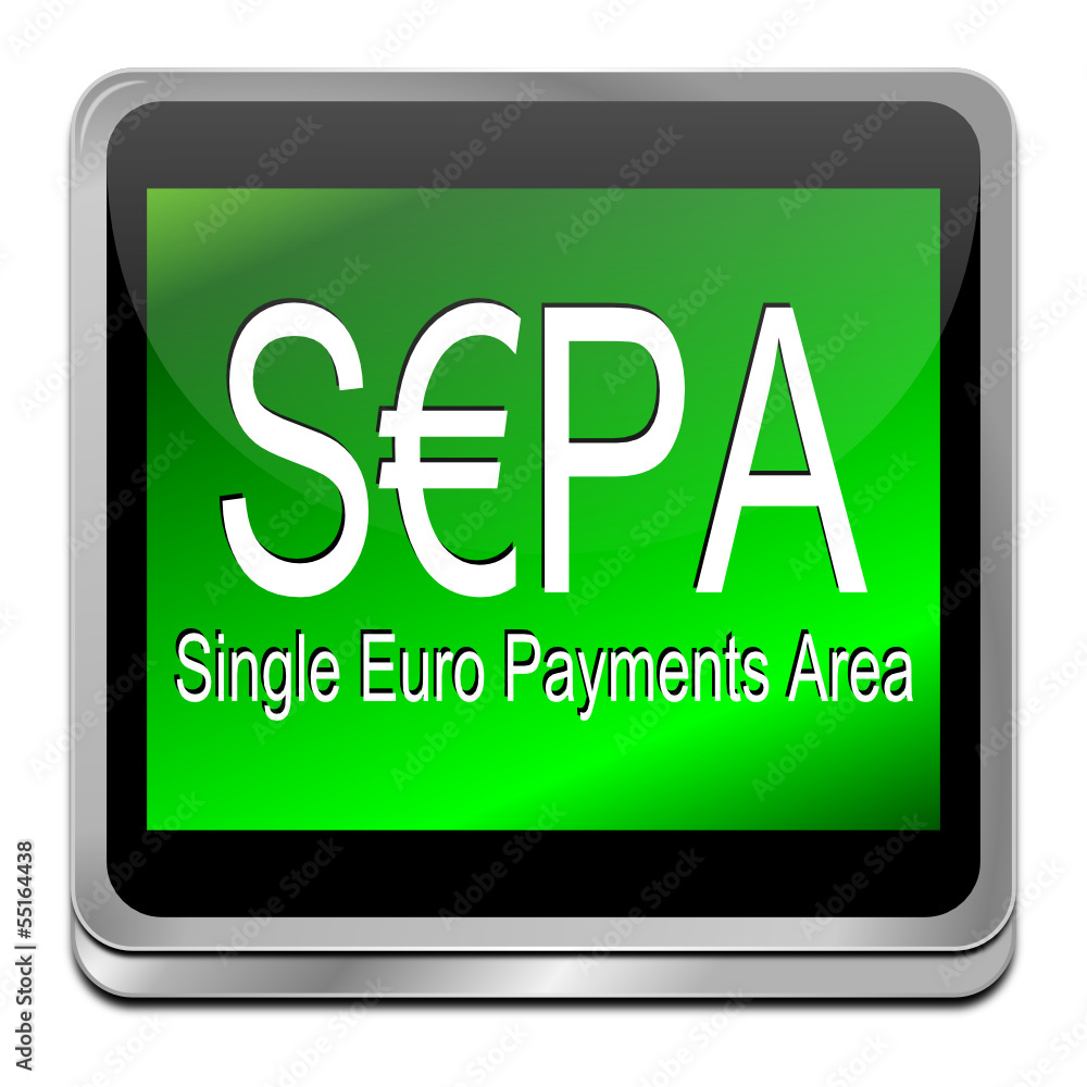 SEPA - Single Euro Payments Area - Button SEPA - Single Euro Payments Area - Button