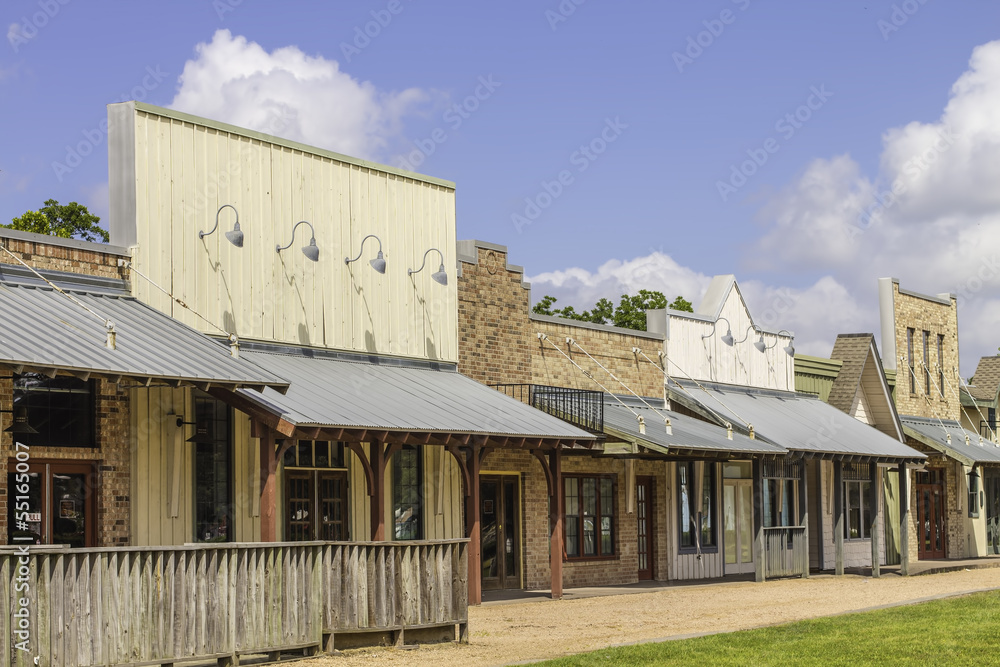 Obraz premium Rural Western Style Shops