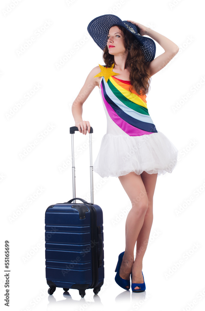 Young woman preparing for vacation Young woman preparing for vacation