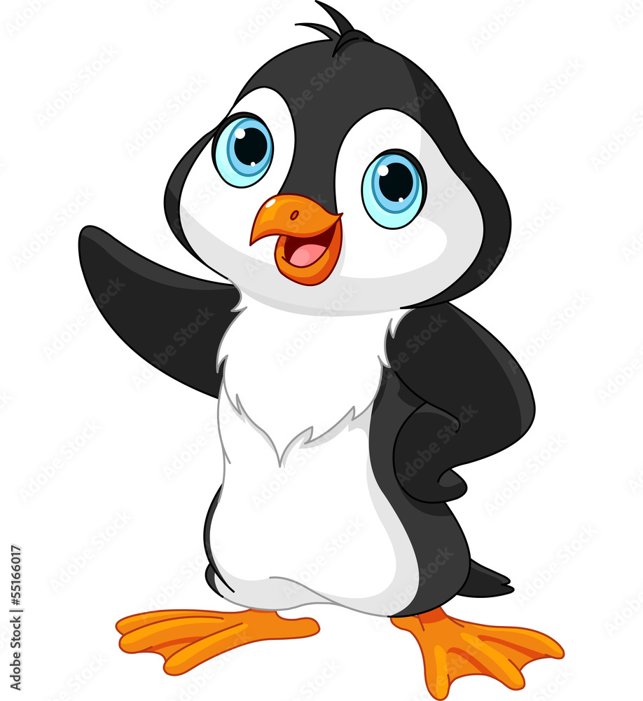 Obraz premium Cartoon penguin