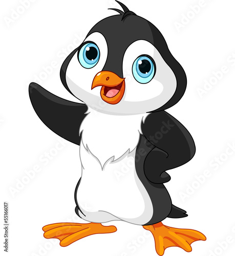 Cartoon penguin