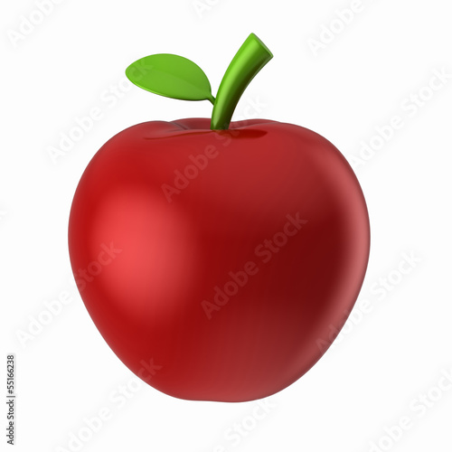 3d render of an apple