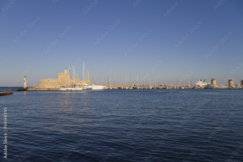 ancient port city of Rhodes