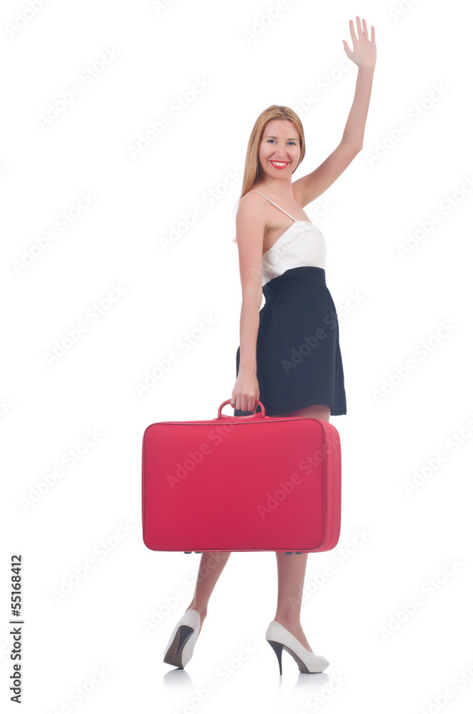 Young woman preparing for vacation Young woman preparing for vacation