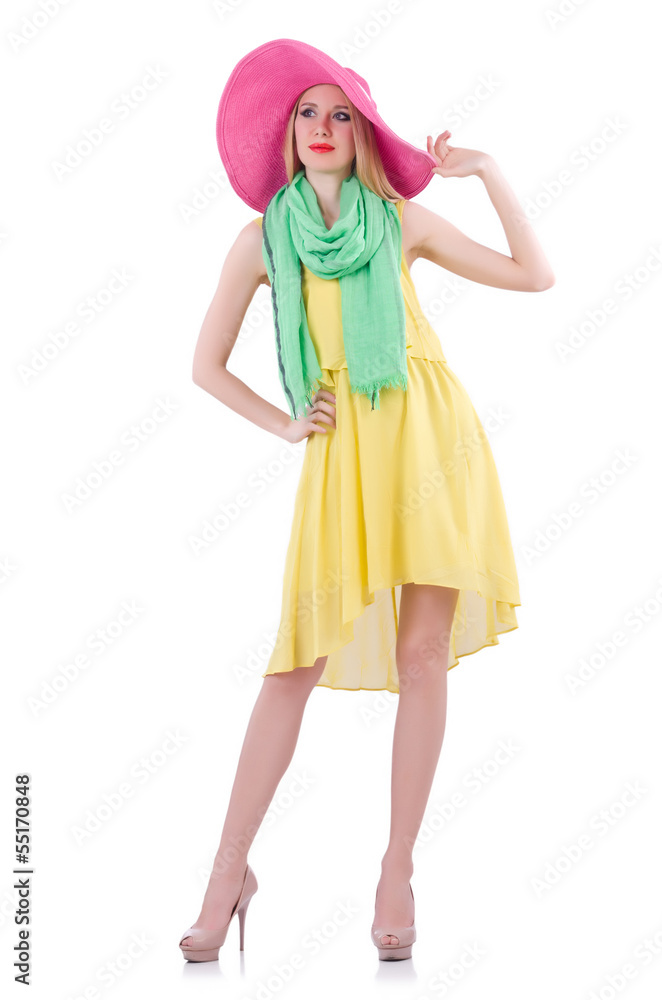 Young attractive woman ready for summer vacation Young attractive woman ready for summer vacation