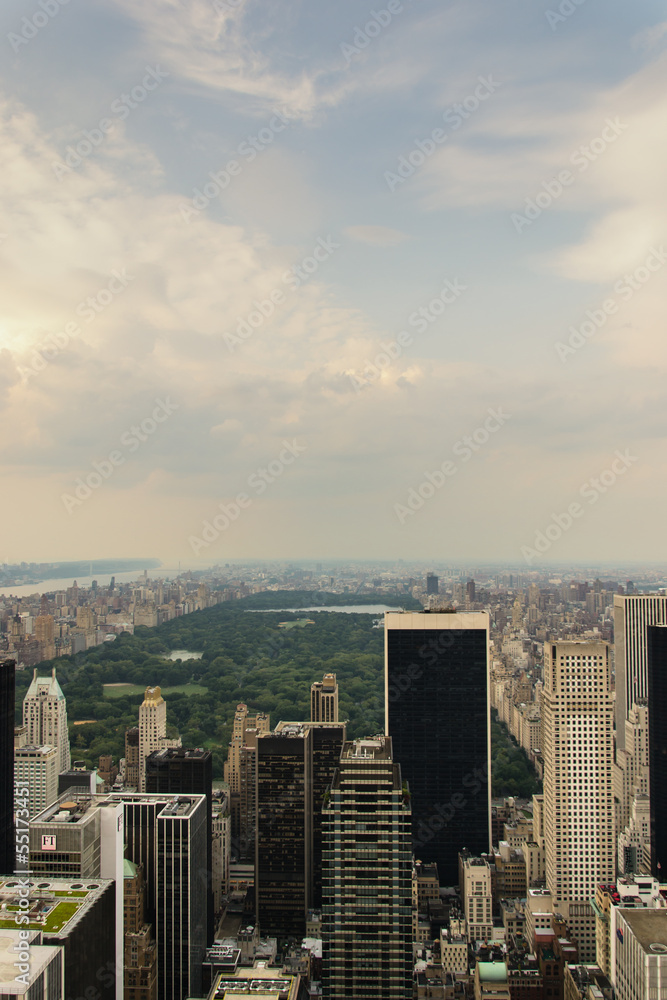 View from Top of the Rock - New York - Usa