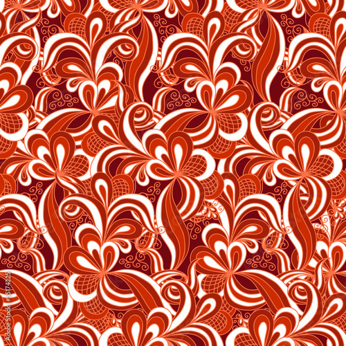 Seamless abstract hand drawn pattern