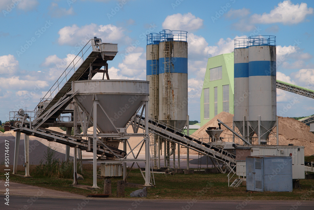 Obraz premium Centrale d'enrobage