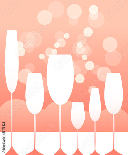 pink wine glasses