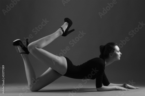 beautiful girl akrobat fashion