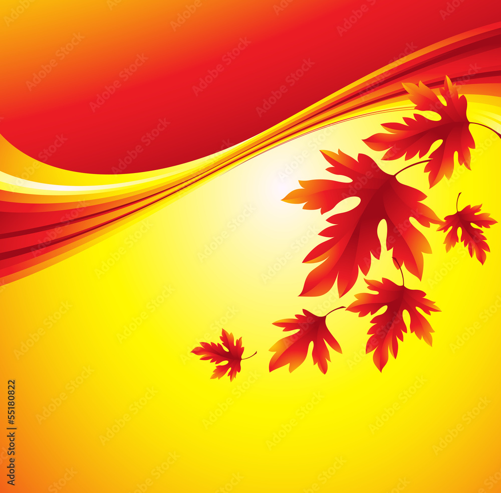 Fall leafs abstract background