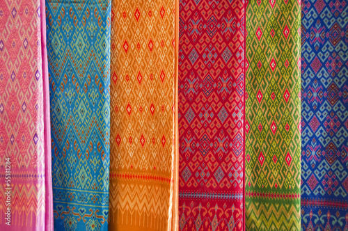 Thai art pattern on fabric.