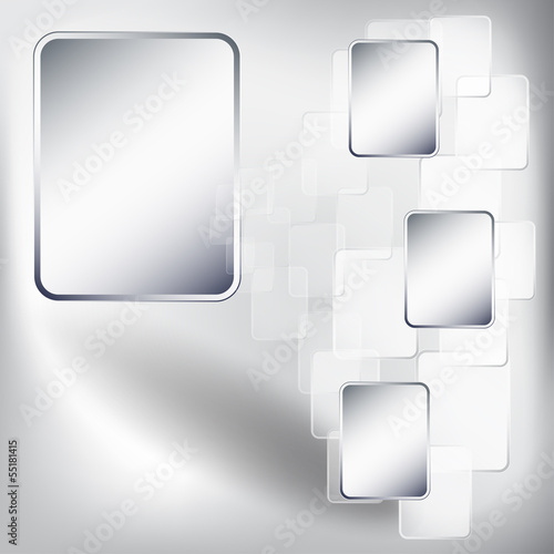 Abstract overlap squares concept background