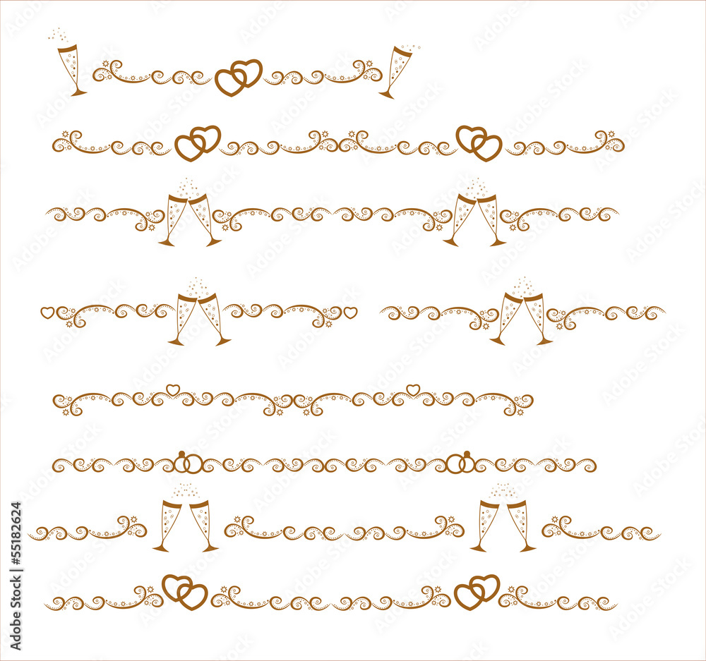 Obraz premium The original gold seamless decorative patterns