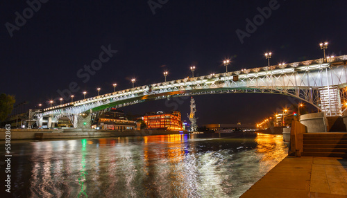 Moskva River and bridge © miklyxa