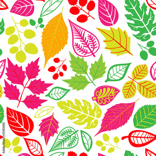 Seamless leaf pattern.Leaf background. Autumn seamless pattern.