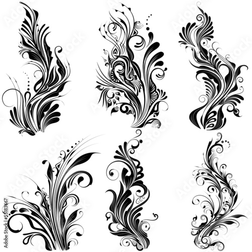 Floral Calligraphic Design