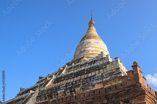 The Dhammayazika Pagoda  located east of Bagan