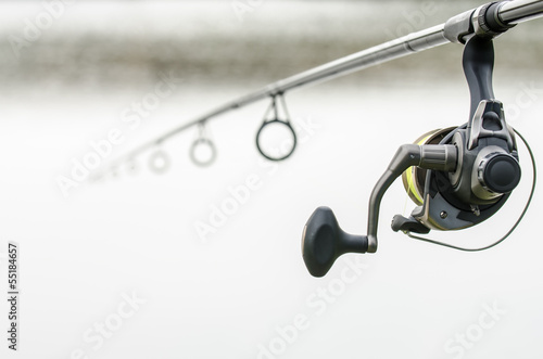 Professional rod near water © skyfotostock