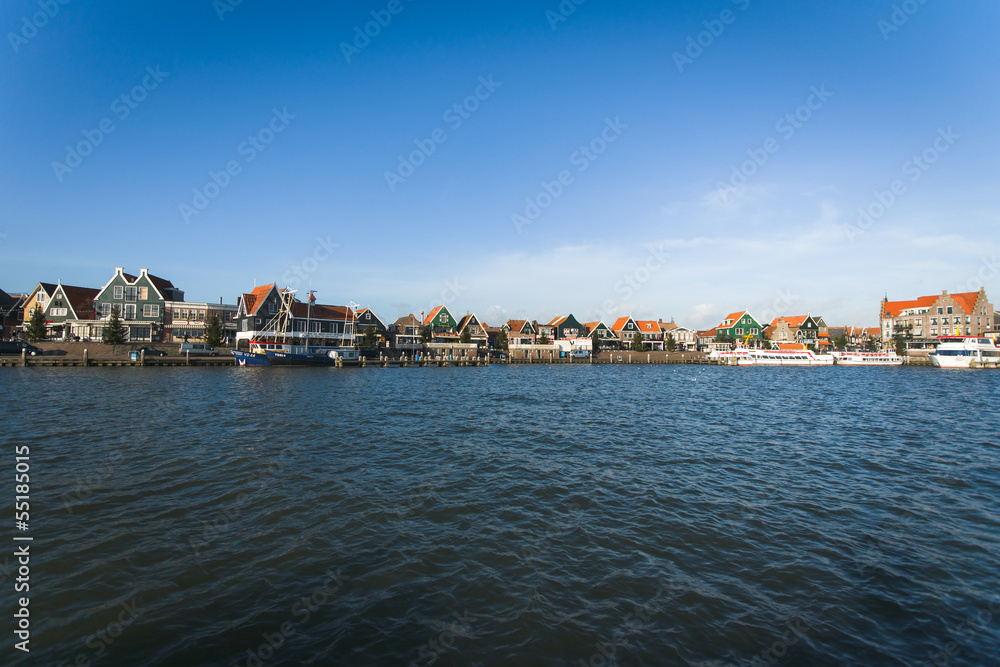the port of Volendam. Netherlands