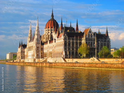 The building of the Parliament in Budapest, Hungary photo