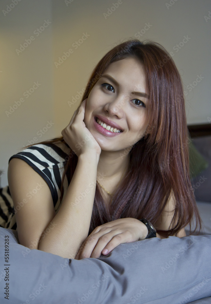 Beautiful woman in bed. Beautiful woman in bed.
