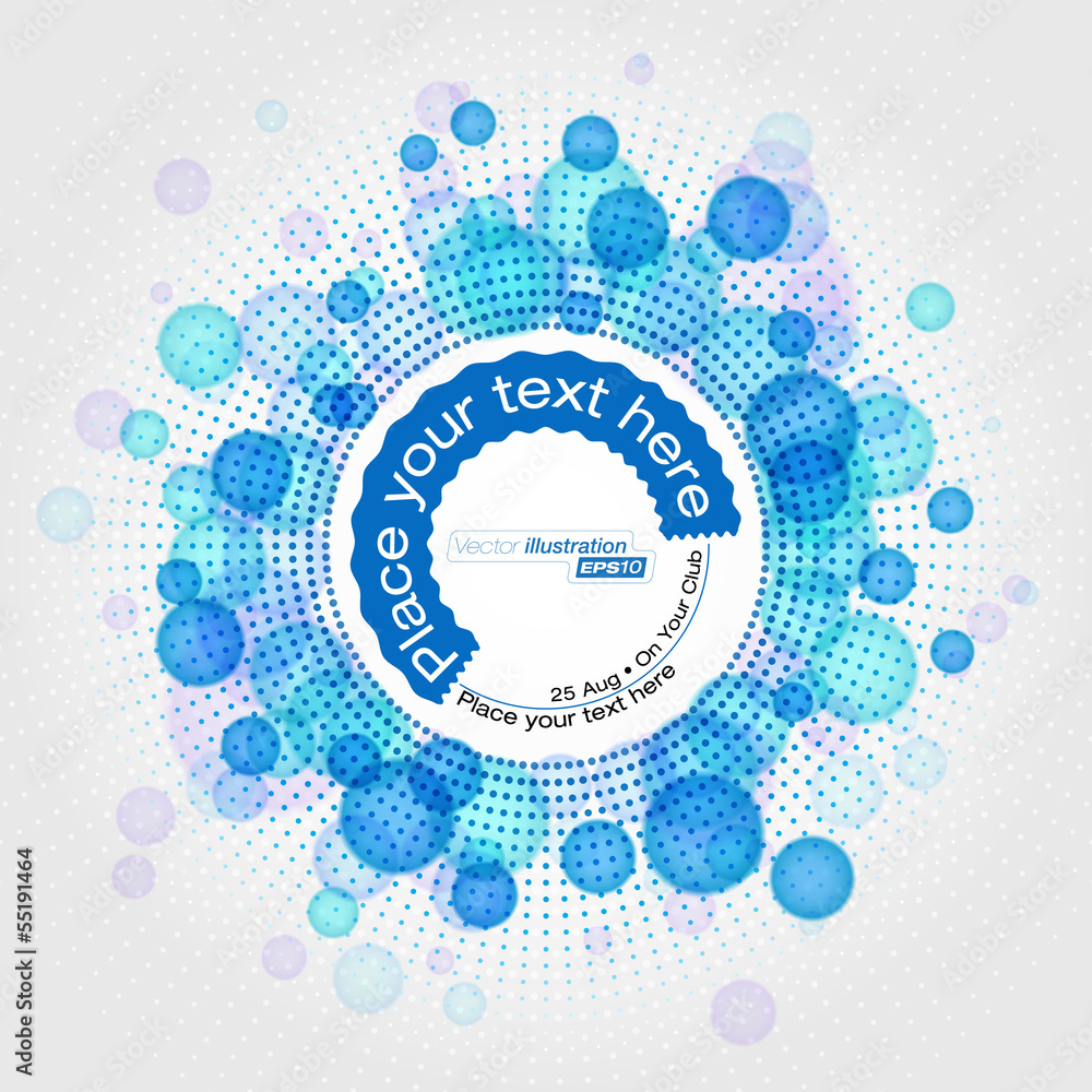 Abstract rounded bubbles background Abstract rounded bubbles background