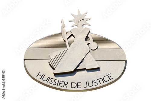 Enseigne d'un Huissier de Justice photo