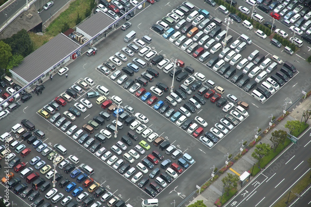 Parking place in Yokohama, Japan
