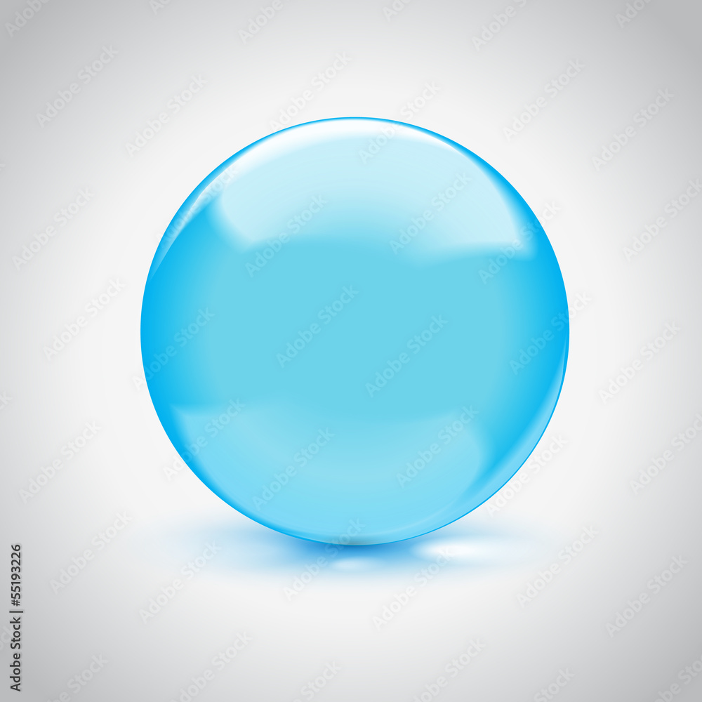 3d empty glass sphere. Vector illustration 3d empty glass sphere. Vector illustration