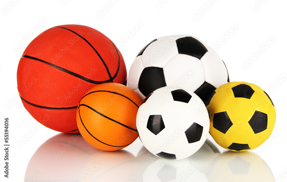 Sport balls, isolated on white