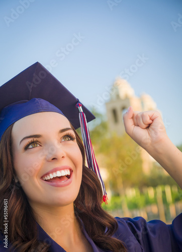 Happy Graduating Mixed Race...