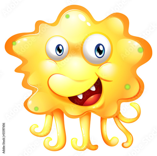 An angry yellow monster