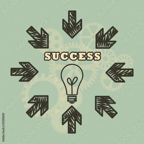 Business success background concept