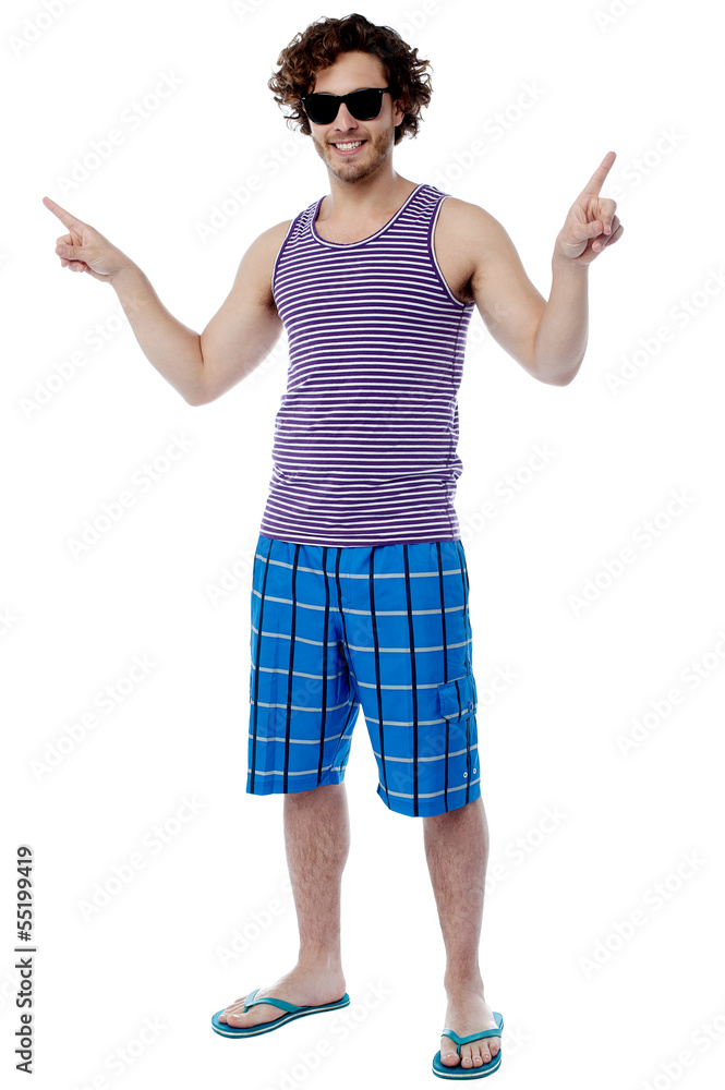 Full length portrait of cool young guy Full length portrait of cool young guy
