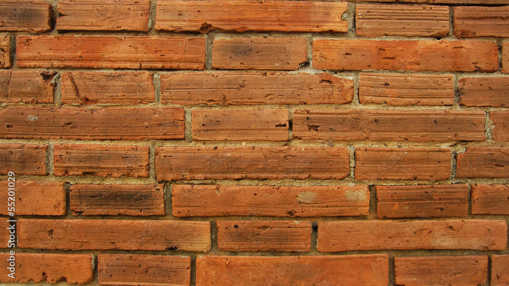 Close up ancient brick wall pattern Close up ancient brick wall pattern